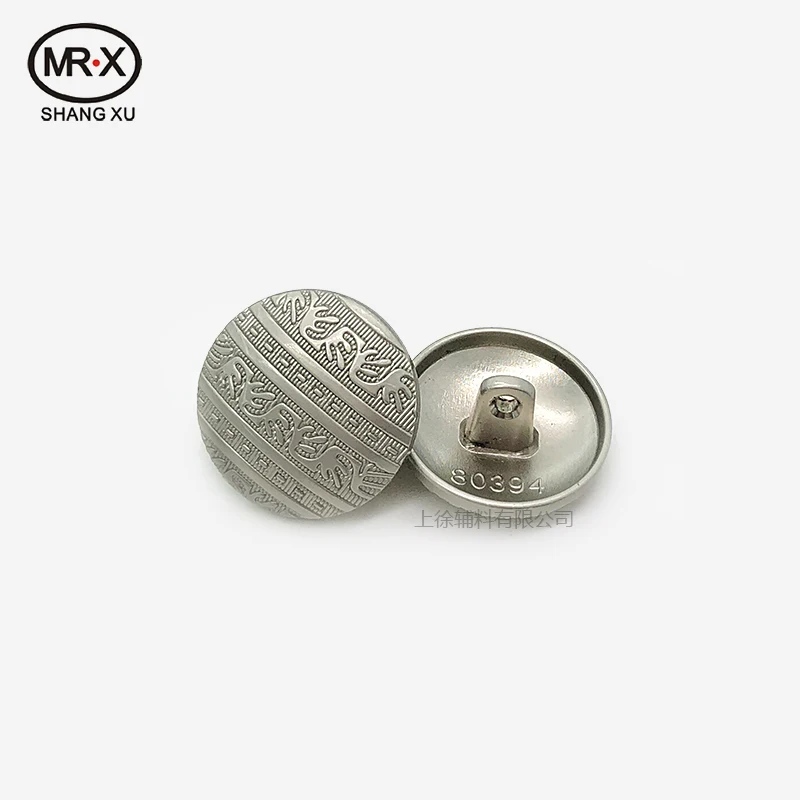 

factory custom made pattern sewing accessories jacket metal buttons for clothing
