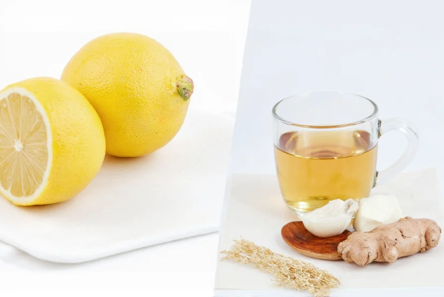 Comparison chart showing ginger tea effectiveness versus other natural remedies for upset stomach and nausea