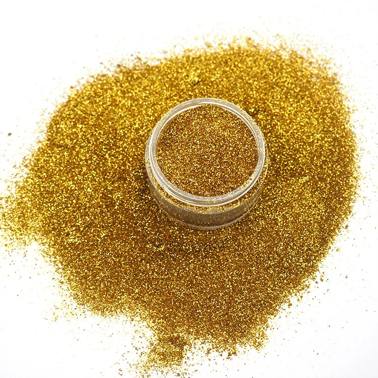 Xucai Customizable Golden Glitter Shaker Festival Crafts Fine Bio Glitter Gold Onion Powder PLA Material 2000 Party Decorations