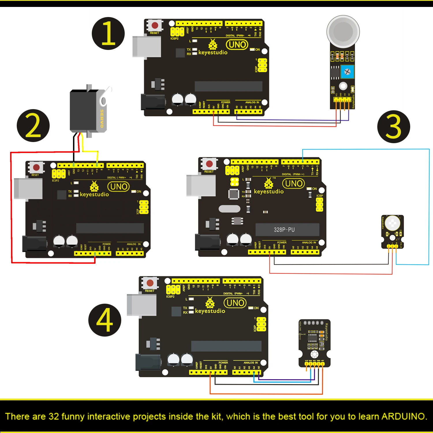 keyestudio super learning kit with UNO R3 for Arduinos Starter