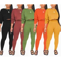 

2 pcs pocket pant set clothing manufacturers womens clothing sets
