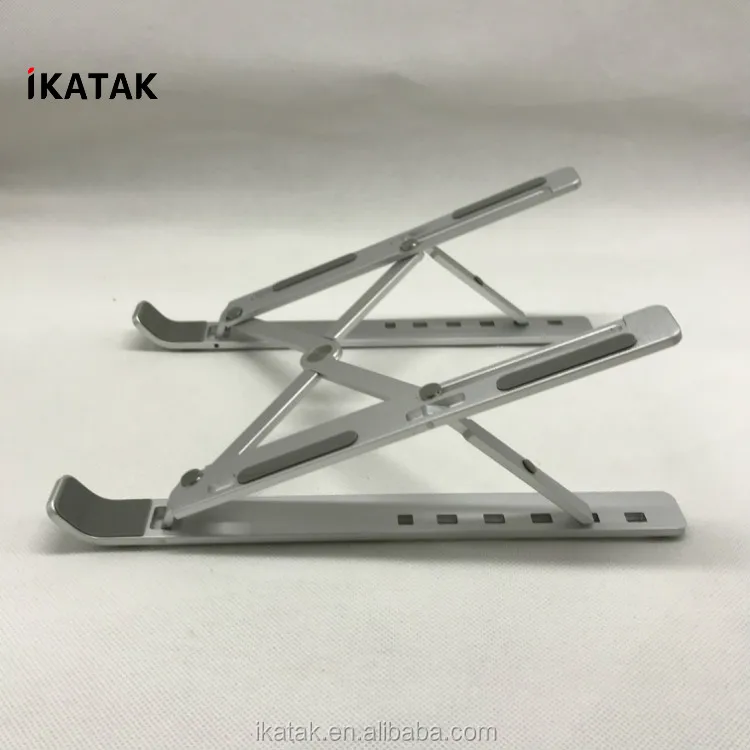 IKATAK Adjustable Eye-Level Ergonomic Design Aluminum Portable Foldable Laptop Stand