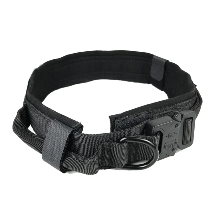 

Adjustable Heavy Duty Nylon Military Tactical Training Pet Dog Collar for 3 Sizes, Black, khaki, army green