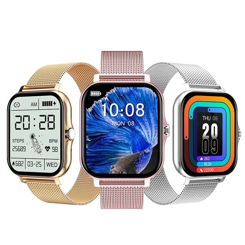 

1.69 inch GT20 smart watch phone custom watch dial heart rate multi-sport fitness tracker dynamic cheap smartwatch, Black/silver/gold/pink
