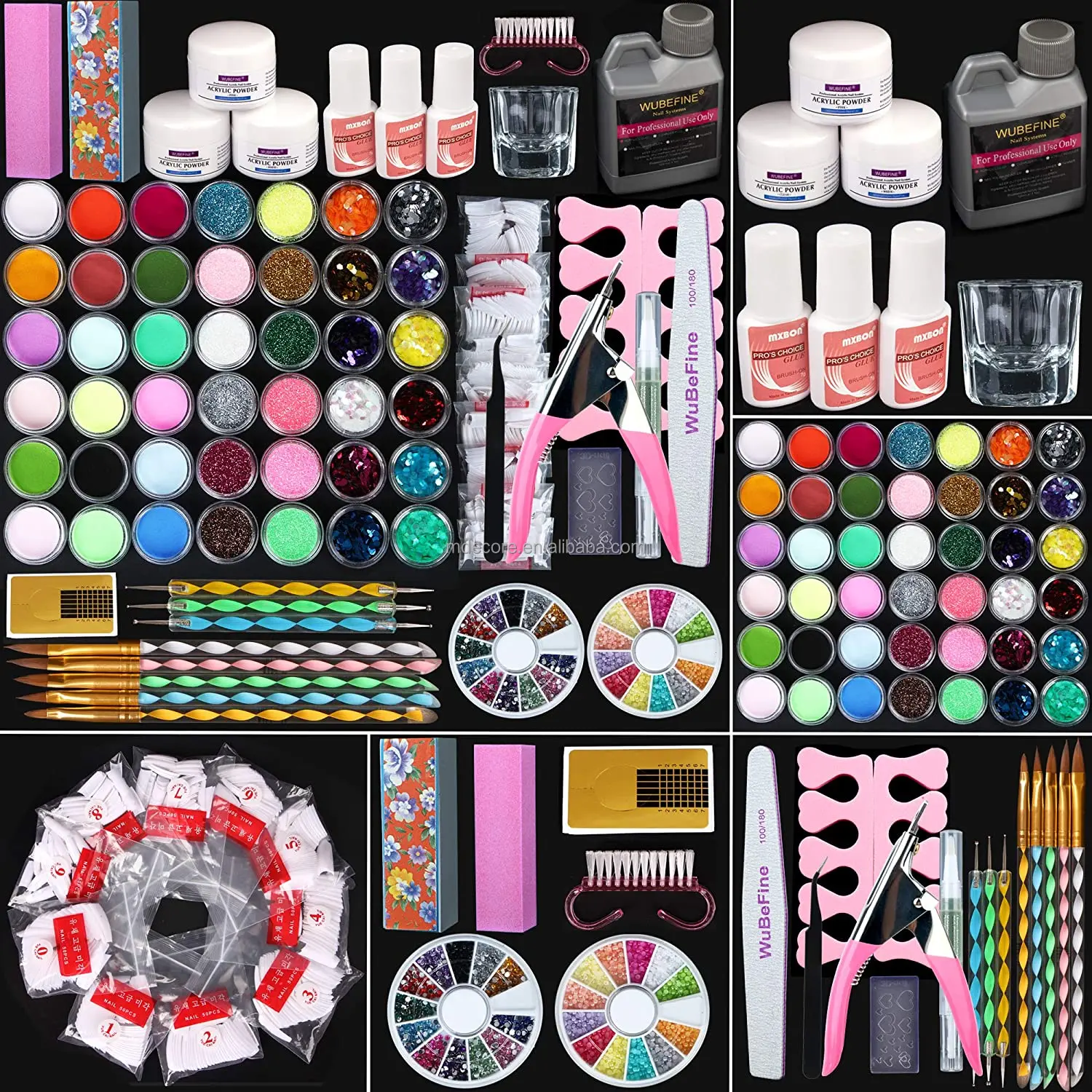 

Nail Art Set Acrylic Powder Nail Kit Gel Nail Polish kits Manicure Tool kit Set