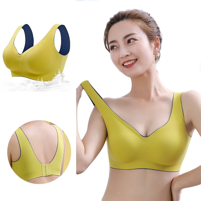 

Seamless Comfort Push Up Natural Latex Bra High Quality Maternity Yoga Sport Sleep Bras