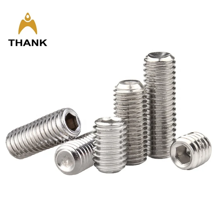 
DIN916 stainless steel 304 Hex socket cup point set screws 