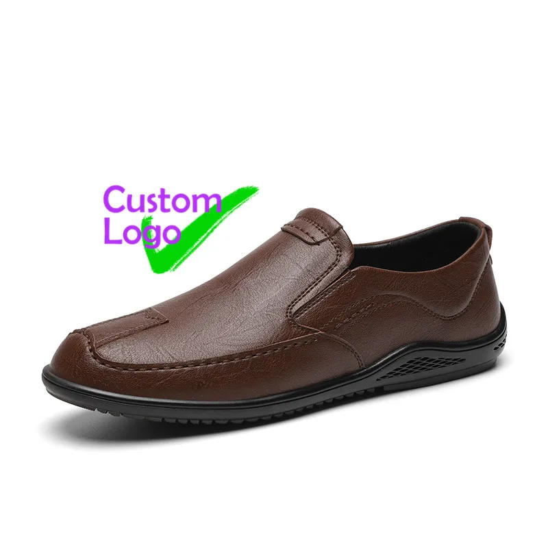 

Slip-on Skin Pure Leather Mens Shoes Campus yiwu shoes Leather Women Shoe Uomo Tendances Vegan elegant men low cut Flat