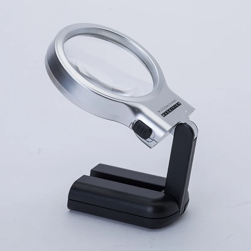 2020 新款 3x多功能折叠放大镜带led灯