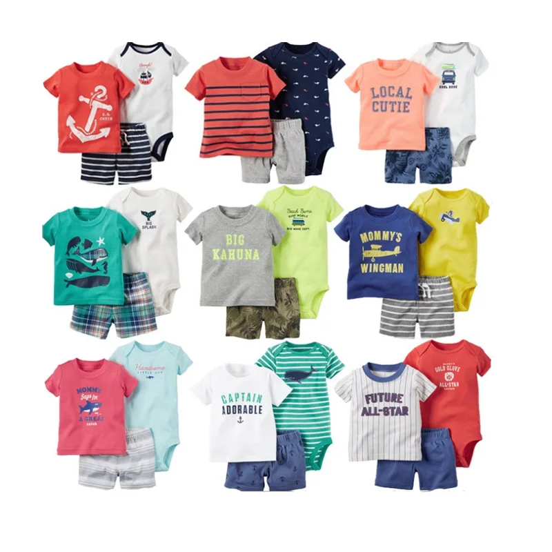 

Summer Children Garment Stylish 3pcs Baby Boy Clothes Baby Clothing Sets, Picture