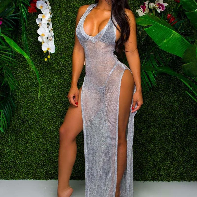 

2021 custom sexy beach wear dress women swimwear cover up beachwear
