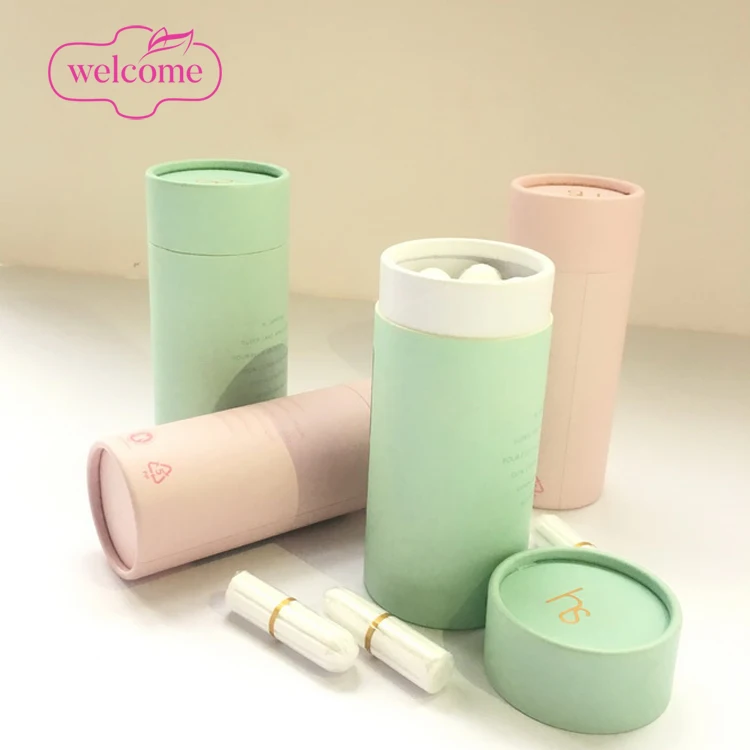 

Private label biodegradable bags tampons free sample MOQ is flexible organic cotton tampons