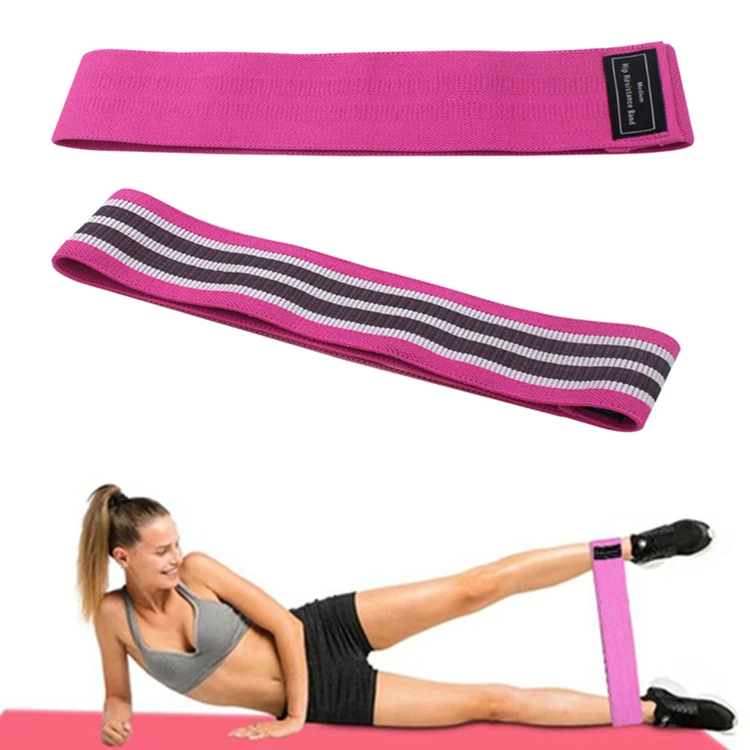 

Custom Logo Printed Yoga Gym Exercise fitness for Legs Glutes Booty Hip Fabric Resistance Bands, Green,pink,purple,grey, black