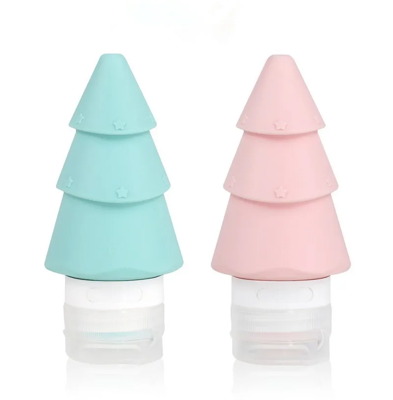 

Youngs YS-FZP151 New Travel Kit 60ml Waterproof Silicone Christmas Tree Shampoo Containers Travel Bottle