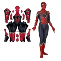 

halloween super hero zentai Unisex Spandex iron spiderman men's Cosplay Costume Adult/Kids 3D Style