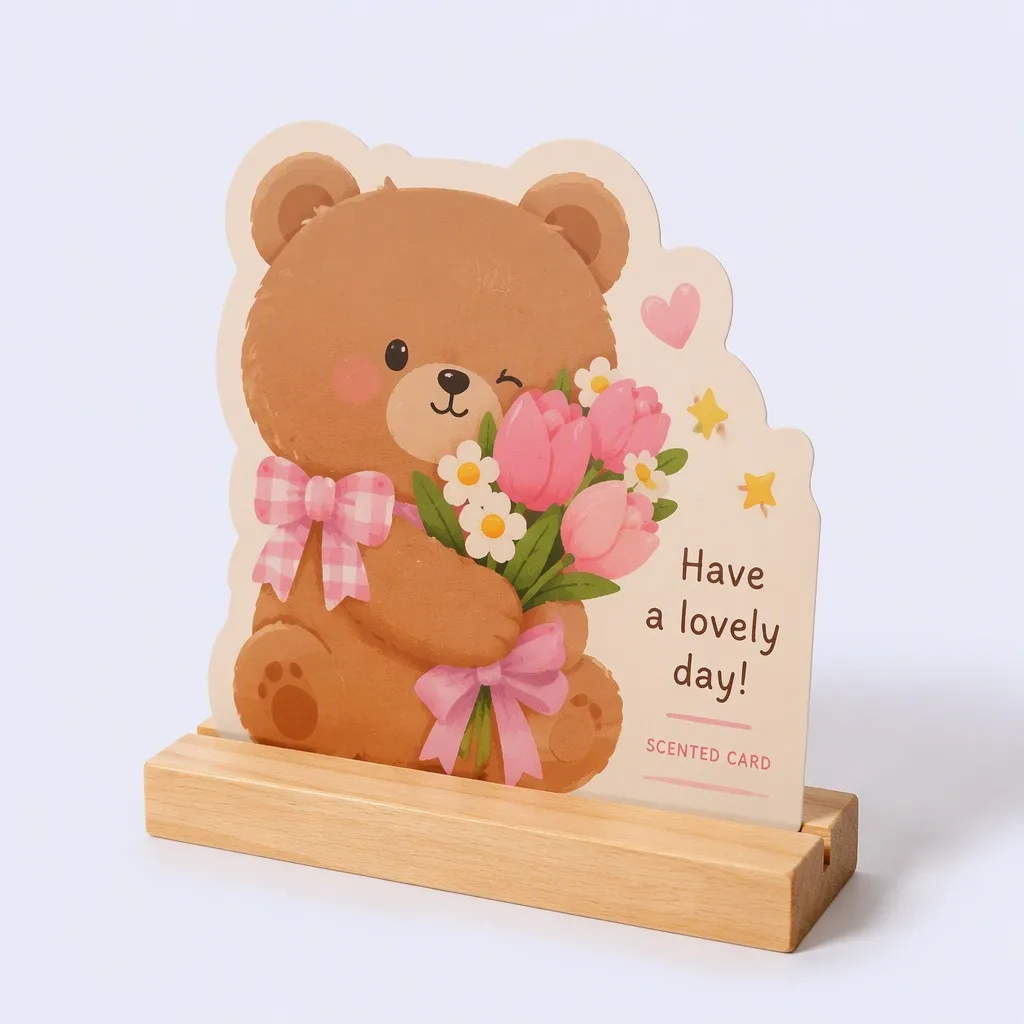 Desktop Wooden Slot Stand Display