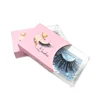 USA Free shipping free custom logo label Transparent packaging box 25mm mink eyelash lshes lash vendors with Daily makeup X082