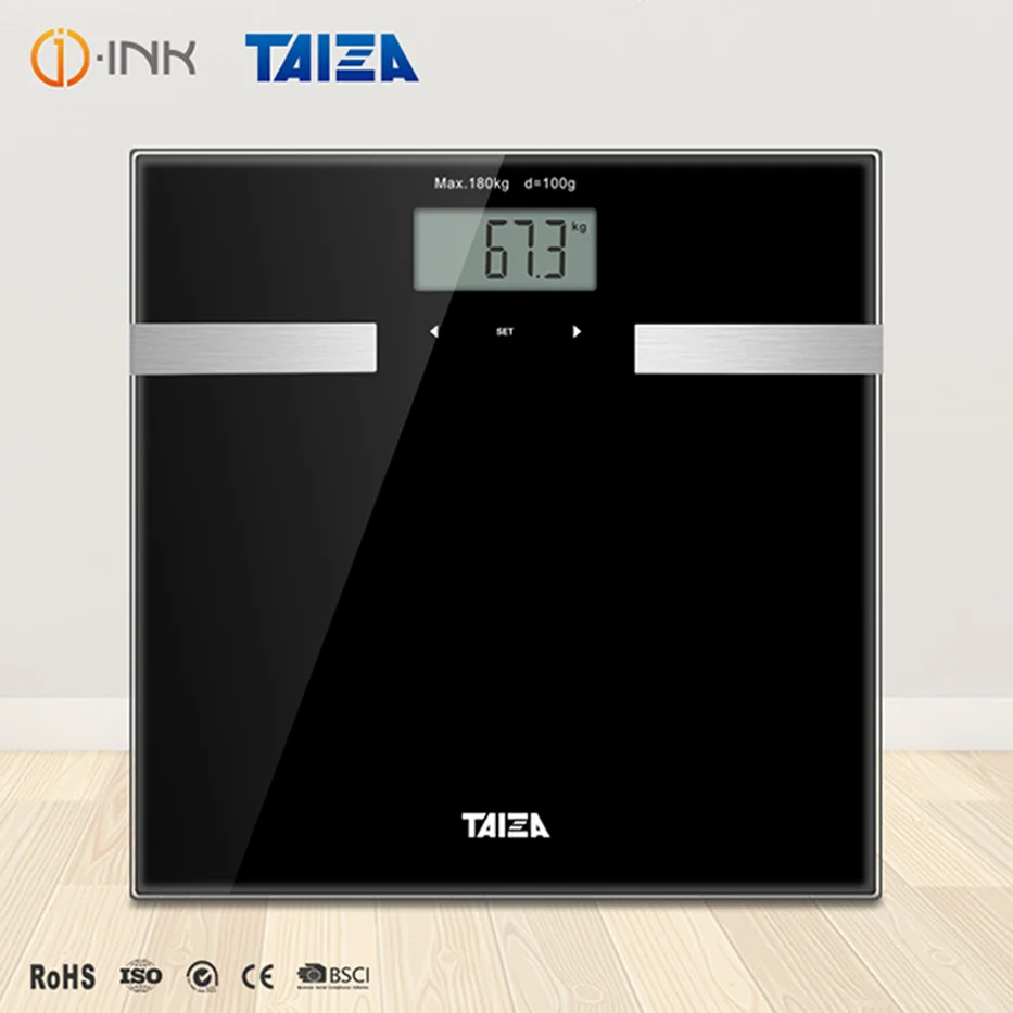 

OEM Design Digital Electronic Body Fat Weighing Scale Full Glass Personal Smart Bathroom Scale