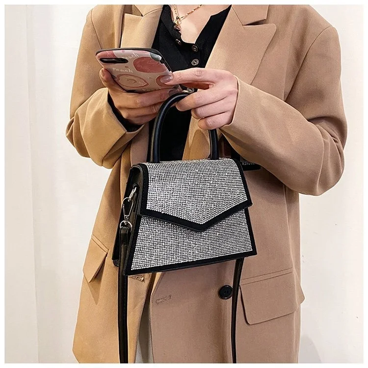 

Custom Small Trendy Hot Sell Bag High Quality Chain Sling New Fashion Lady Mini Shoulder Pu Leather Woman Handbag, Customized color
