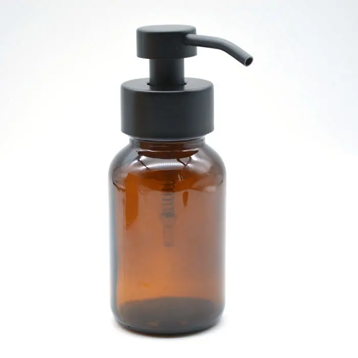 
150 ml 200 ml 250 ml foam amber glass apothecary foaming soap dispenser bottle  (62321525082)