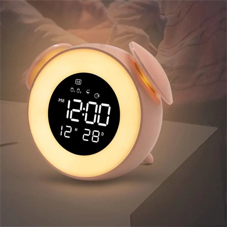 

2020 Newly LED Kids Nightlight Sleep And Modern Wake Up Alarm Clock Wake-up Wakeup Night Light