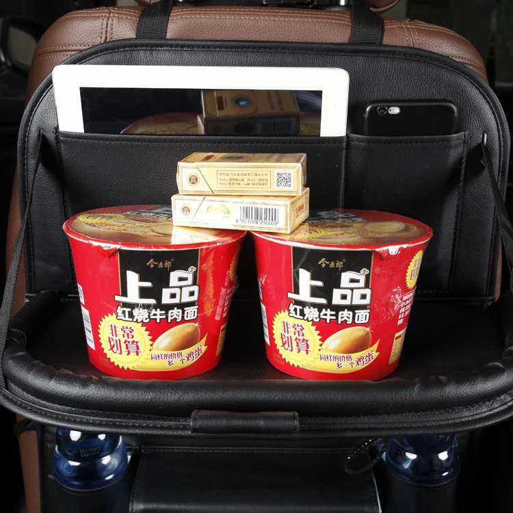 new design car back front seat protector organizer with lots of pockets