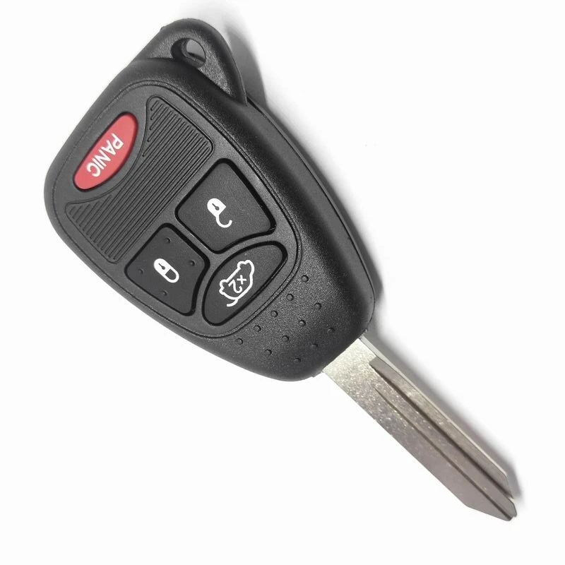 

433Mhz ID46 Chip 3+1 Buttons Car Remote Control Key For 2005 2006 2007 Chrysler 300 Dodge J-eep, Black