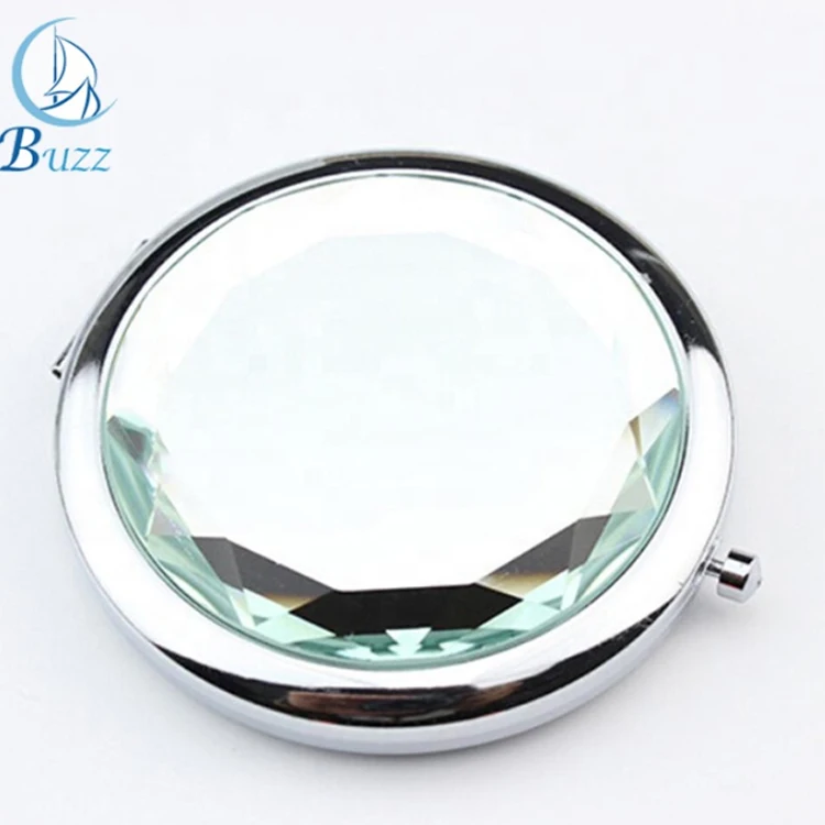 

Crystal Compact Mirror Travel Cheap Wholesale Pocket Mirror