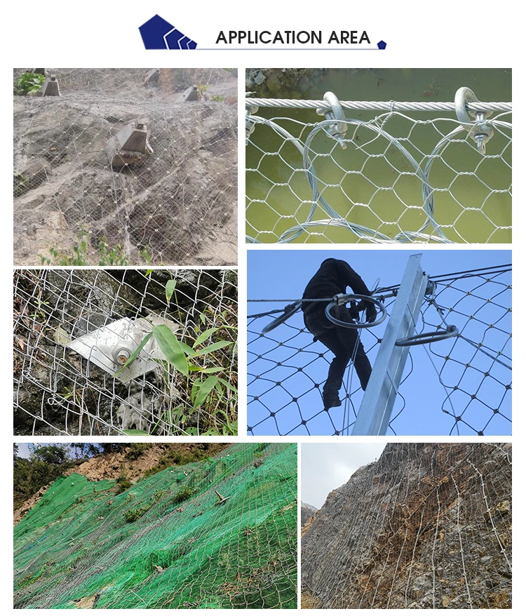 High Tensile Wire Mesh Slope Protection Mesh Net For Preventing The Rockfall Mountain Buy