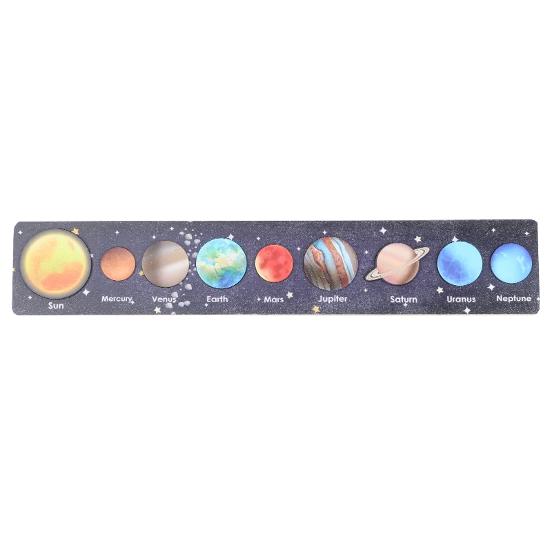 

Puzzle toy 8 Planets of the Solar System Educational toys Jigsaw 3d wooden customize mosaic preschool brain teaser montessori