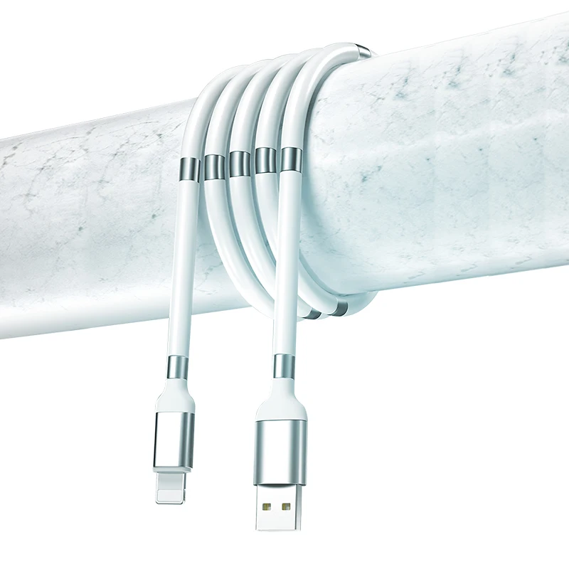 

Wholesale AMAZON CA59 fast quick usb cable charging, Magnetic fast charger data cables for iphone, White/ black