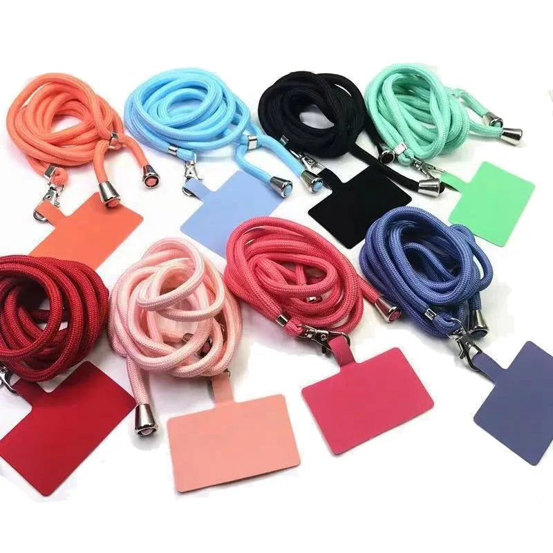 

universal phone lanyard holder adjustable crossbody polyester neck strap with phone patches all smartphones