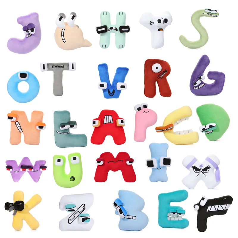 

Popular Wholesale Cute Customized Plush Alphabet Letter Toys Educational Plush Alphabet Letter Toys for Kids
