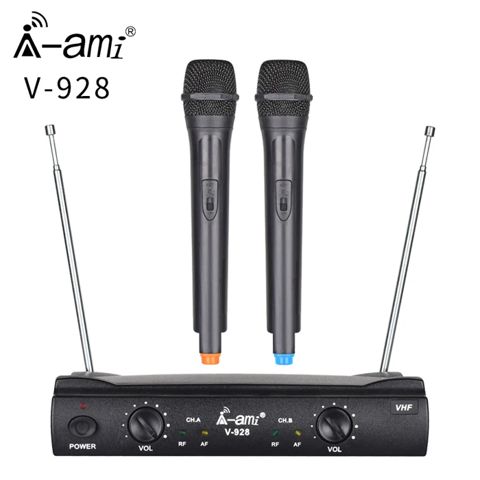

Professional top quality UHF wireless microphone, Black