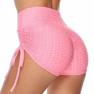 

Sexy Womens Shorts Running Yoga Drawstring Shorts High Waist Scrunch Butt Yoga Booty Shorts, Black/gray/orange