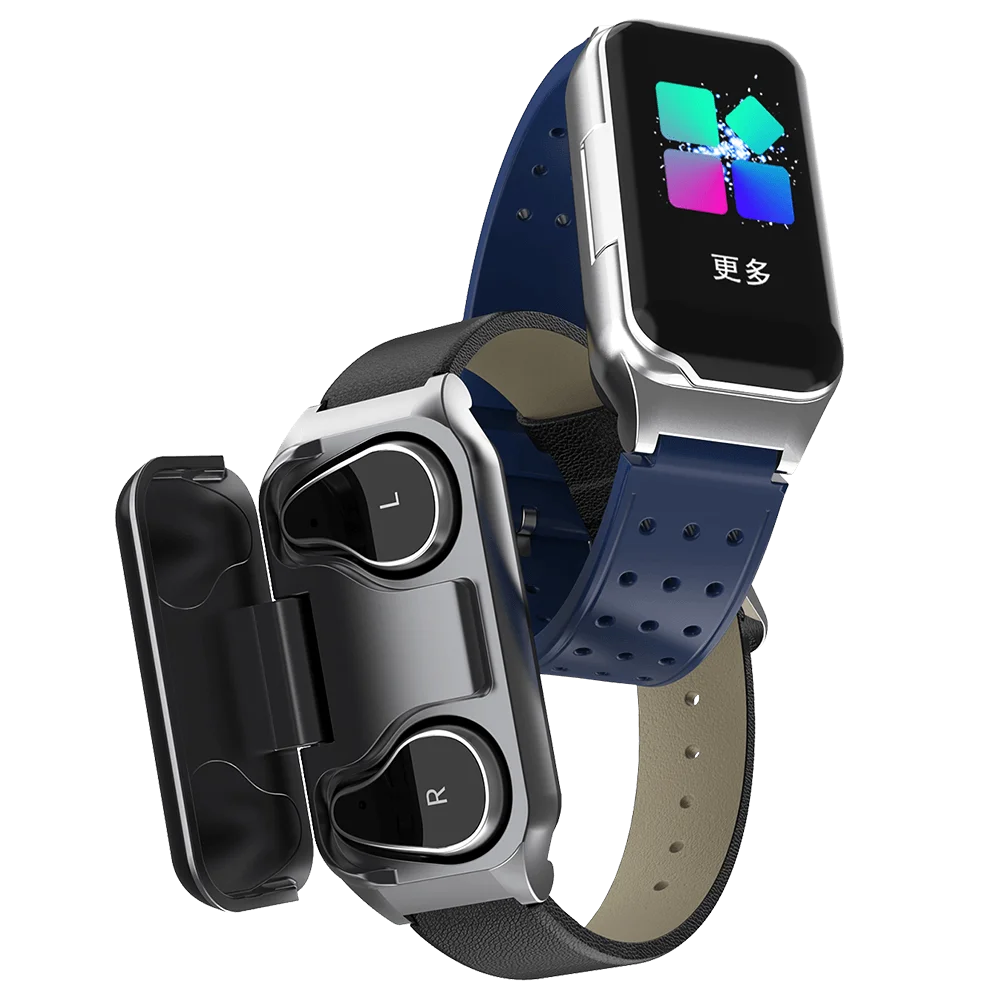

relojes hombre 2 in 1 Bluetooth Headset Sport Band Smart Bracelet Handsfree Smart Watch Earphone Bracelet