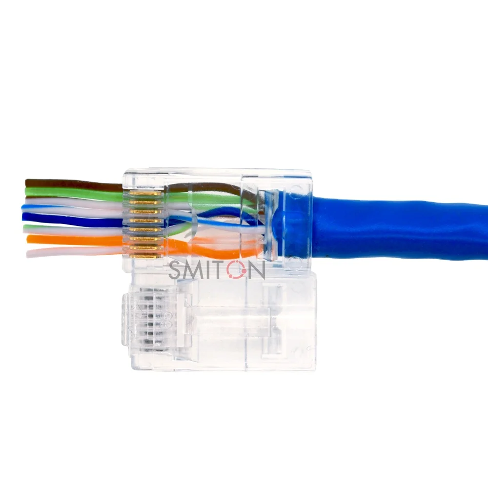 

Ship Within 48 hours RJ45 Pass Through Connector CAT5 CAT6 Plug