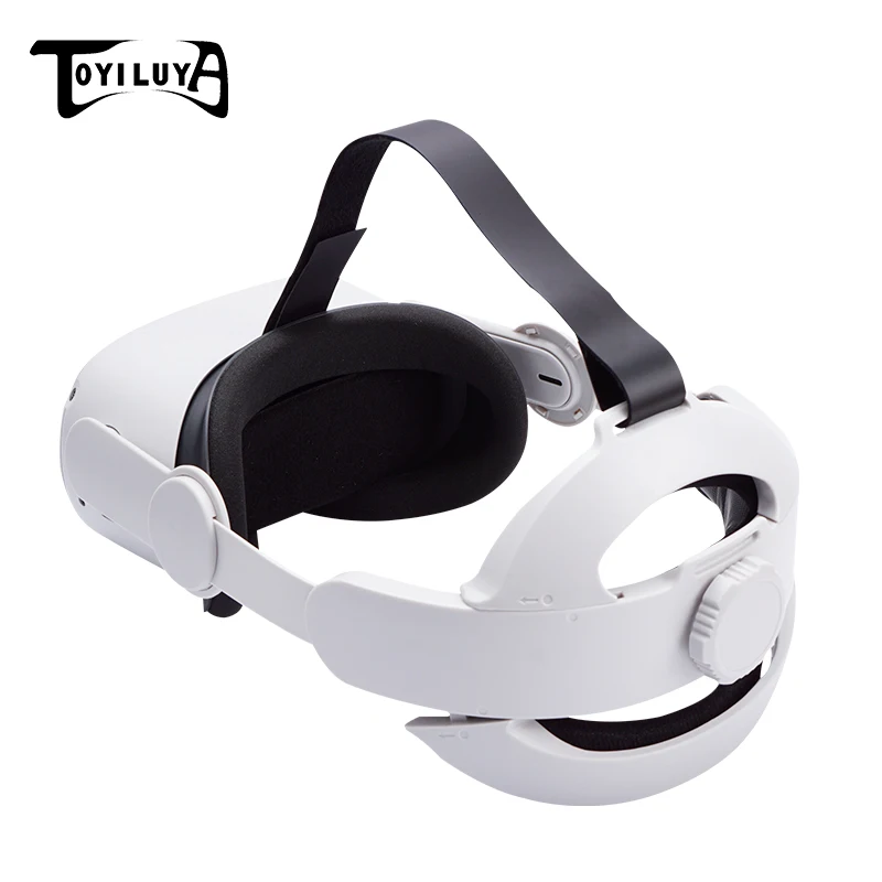 

VR02 Adjustable Headband Head Strap For 3D Vr Head Set Oculus Quest 2 Headstrap Strap Vr Ar Glasses Devices Accessories, Black,white