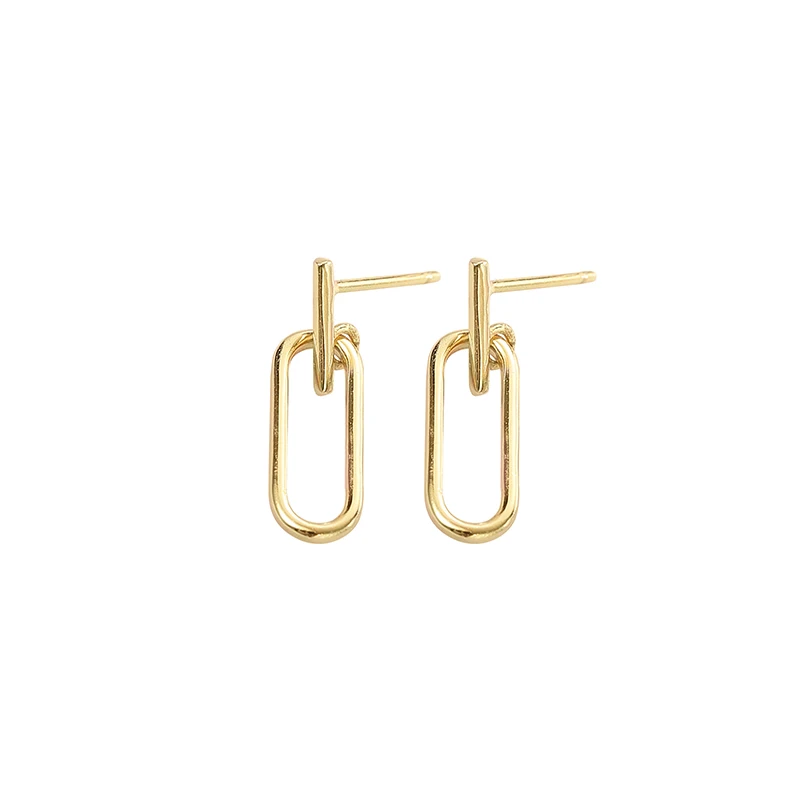 

Simple Gold Earring Fesigns for Women Jewellery Geometric silver earrings Stud