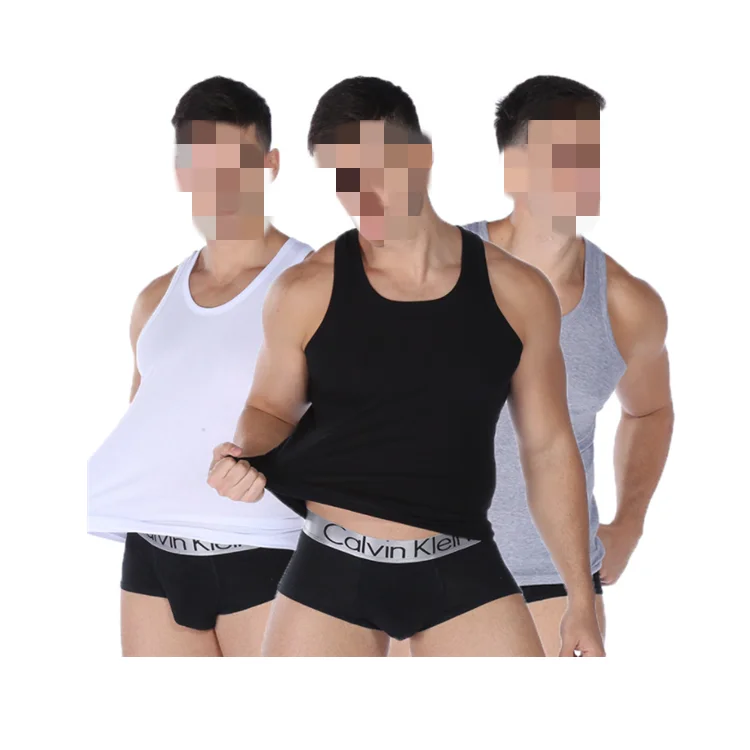 

2021 New Summer Thin Seamless Slimming Cotton Sports Mens Vest ZGJ-0274