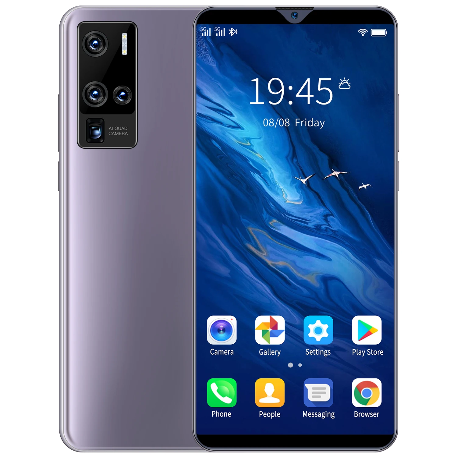 

Hot Sales Smart Phone X50 Pro+ 6.3 Inch Waterdrop Notch Screen Mobile Phone Popular Android System phone