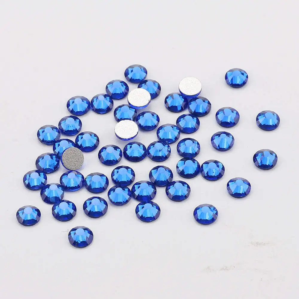 

Honor Of Crystal Wholesale Round Nail Art Embellishments Glass Rhinestone Flatback