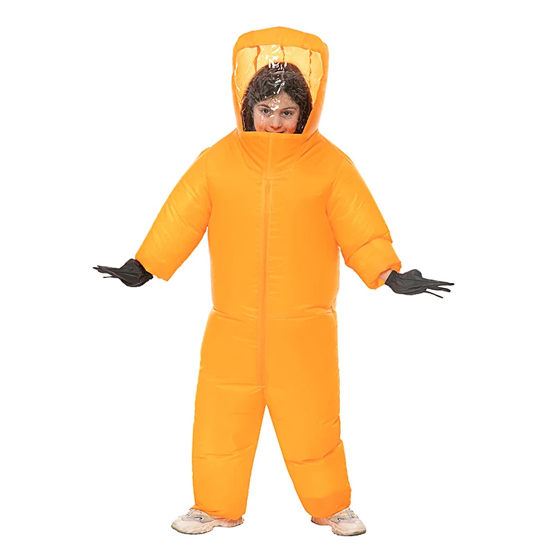 

HUAYU New Hot Sale Among Us Game Inflatable Costume Orange Blow Up Suit For