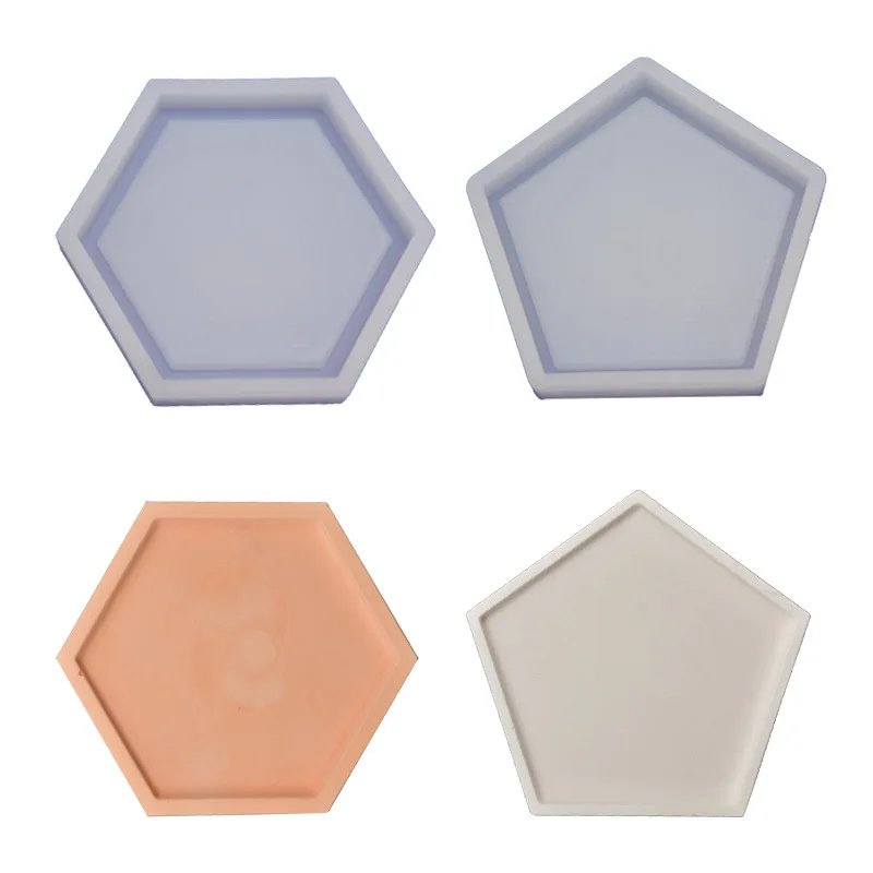 

DIY Baking Rules Pentagonal Hexagon Aromatherapy Car Fudge Cake Chocolate Silicone Mold Molds for Chcolate Accessories Supplies