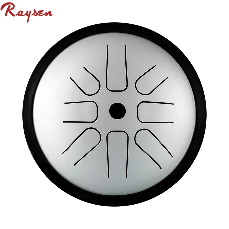 

Percussion drums  mini steel tongue drum treble partner play with other drums, Silver, black