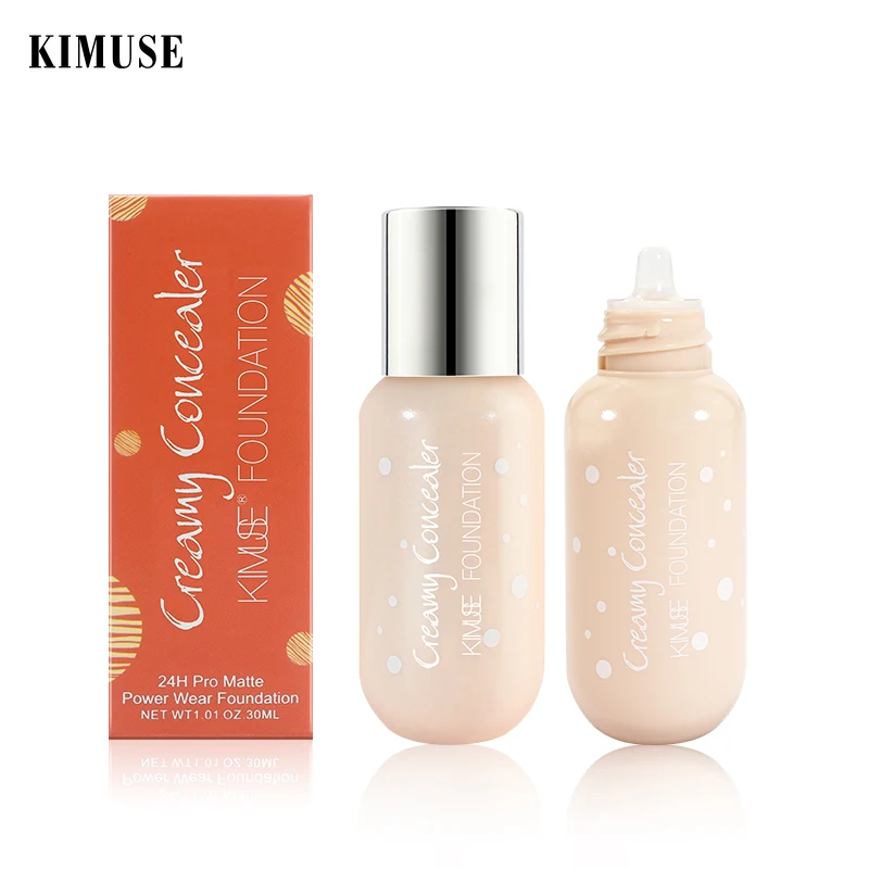 

KIMUSE Matte Oil-contral Base Foundation Waterproof Long-lasting Concealer Face Corrector Cover Acne Face Makeup