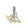 925 Sterling Silver Heart Lock And Key Dangle Charms Bracelet Jewelry