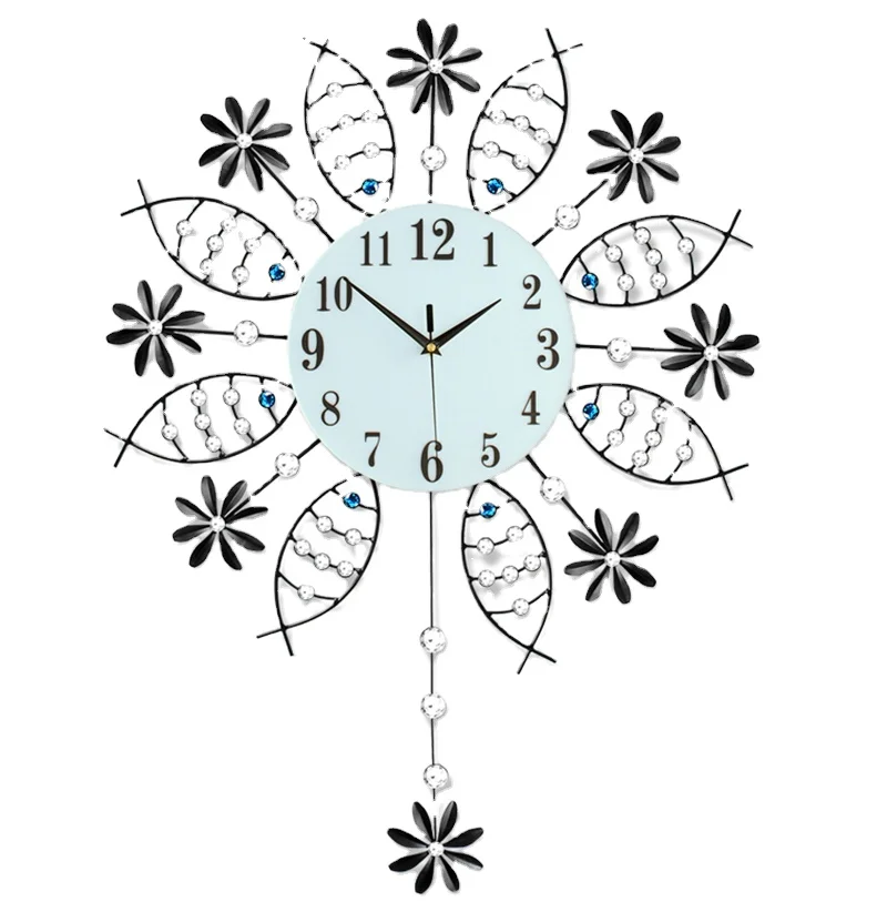 

odm/odmmodern wall clockLarge Metal Art Wall Clock Creative Fish Promotional Wall Clockreloj de pared, Black,silver,red,gold