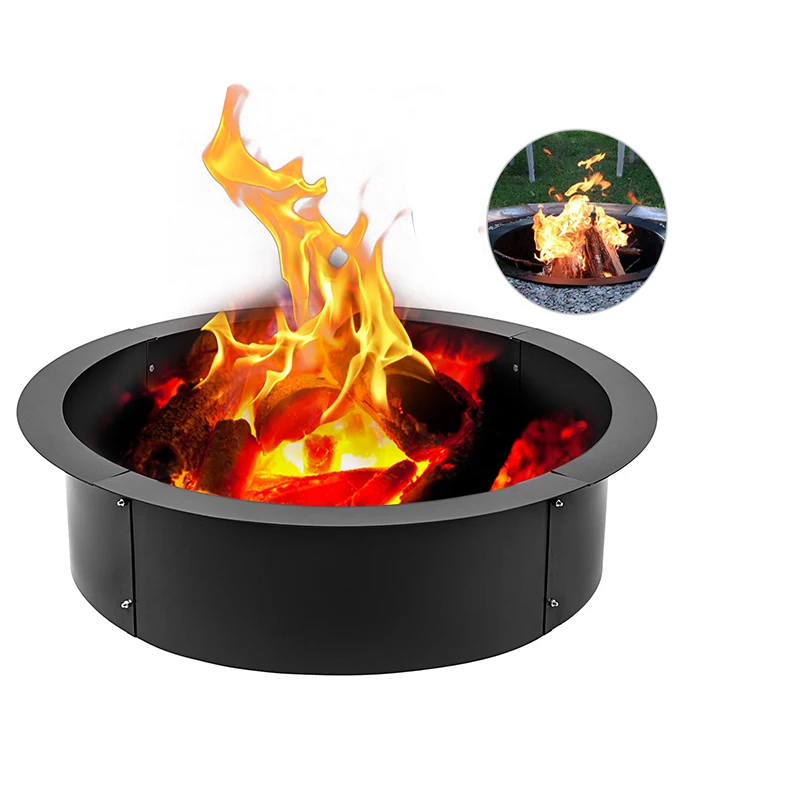 

Durable material Heavy Duty Fire Pit Ring/Liner DIY Q235 Steel 42 Inch Outside x 36 Inch Inside
