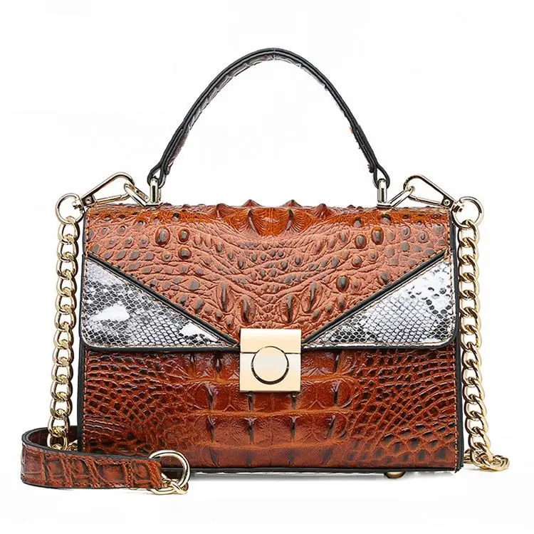 

New Arrivals Crocodile Pattern Leather crossbody bags designer purse famous brand luxury handbags for women sac a main femme, 7 colors